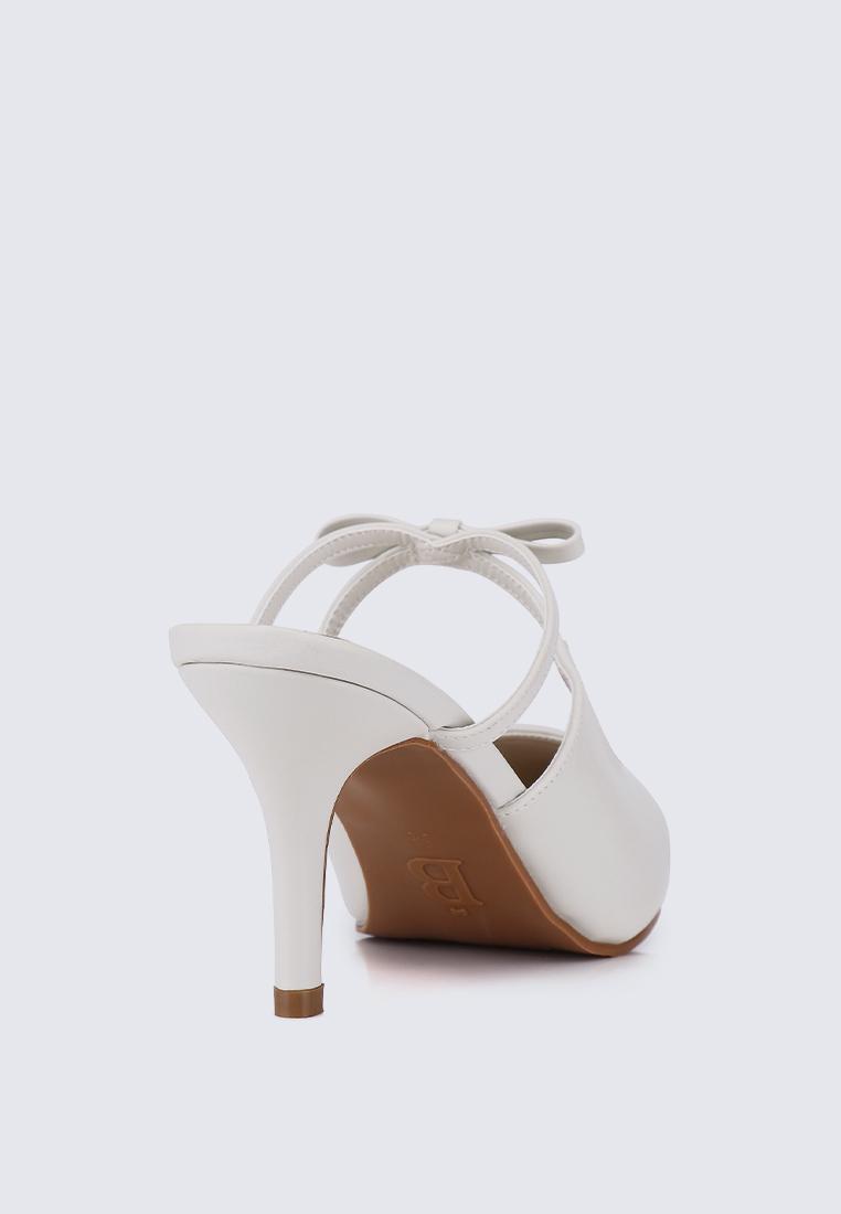 Levia Comfy Heels In Off WhiteShoes - myballerine