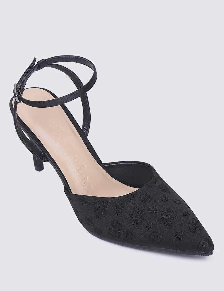 Lilian Comfy Heels In BlackShoes - myballerine