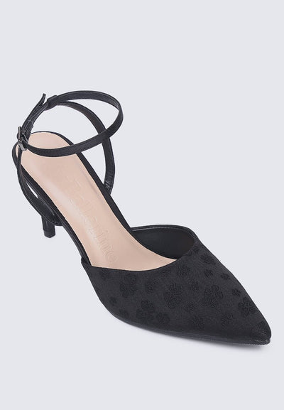 Lilian Comfy Heels In BlackShoes - myballerine