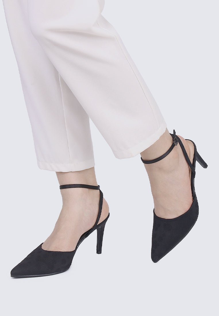 Lilian Comfy Heels In BlackShoes - myballerine