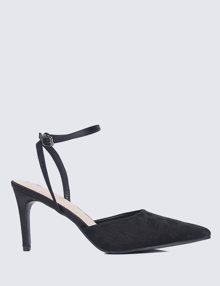 Lilian Comfy Heels In BlackShoes - myballerine