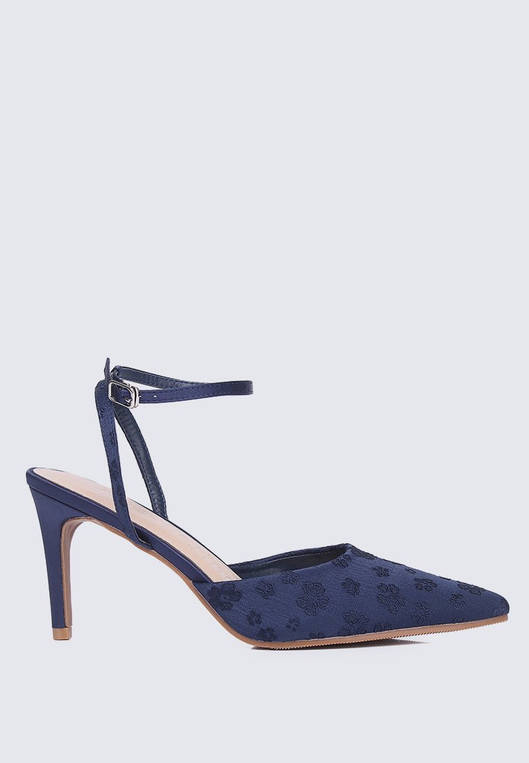 Lilian Comfy Heels In NavyShoes - myballerine