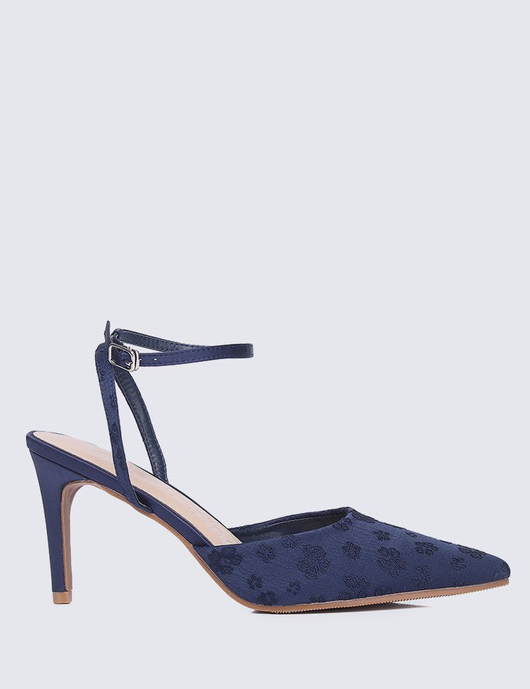 Lilian Comfy Heels In NavyShoes - myballerine