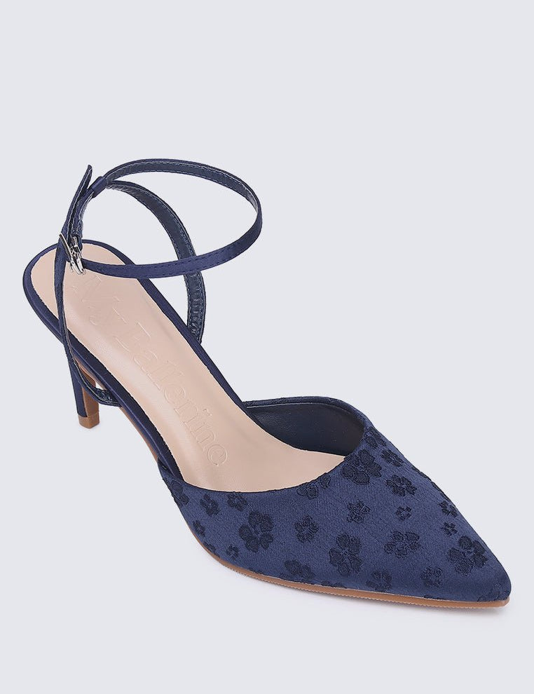 Lilian Comfy Heels In NavyShoes - myballerine