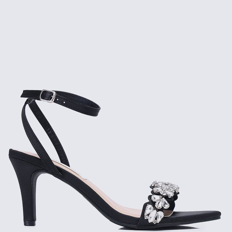 Liliana Comfy Heels In Black - myballerine