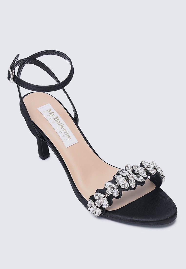 Liliana Comfy Heels In Black - myballerine