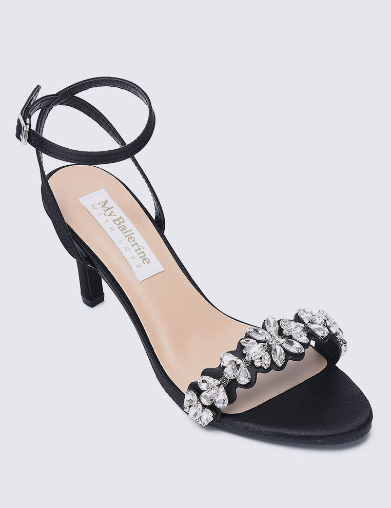 Liliana Comfy Heels In Black - myballerine