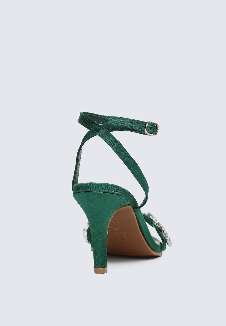 Liliana Comfy Heels In Green - myballerine