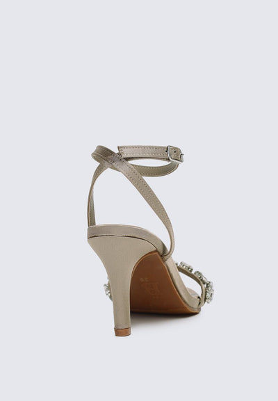 Liliana Comfy Heels In Taupe - myballerine