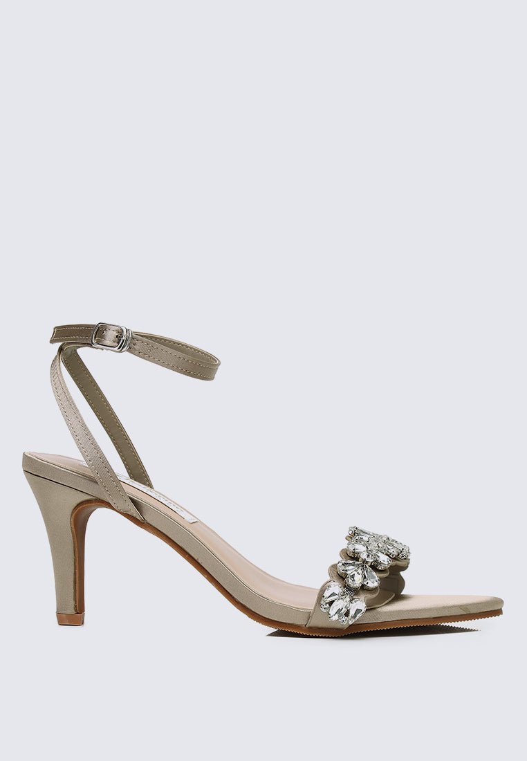 Liliana Comfy Heels In Taupe - myballerine