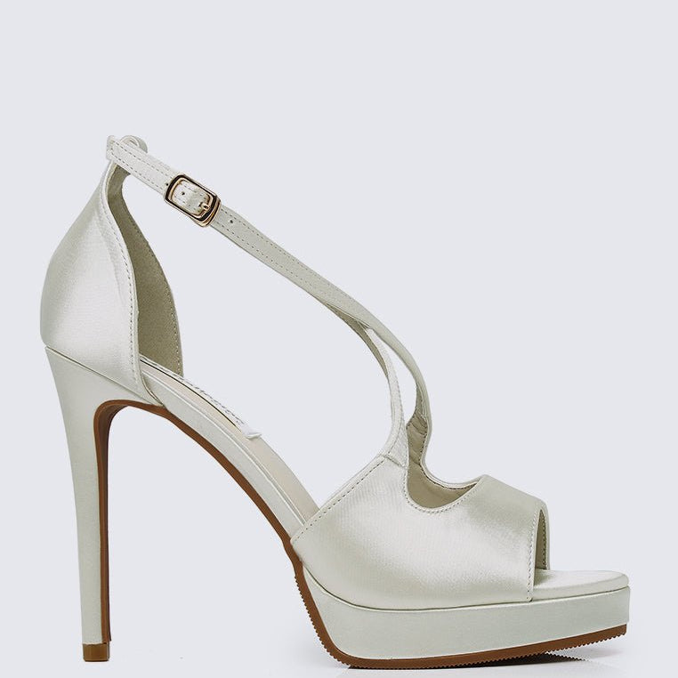 Louise Comfy Heels In IvoryShoes - myballerine