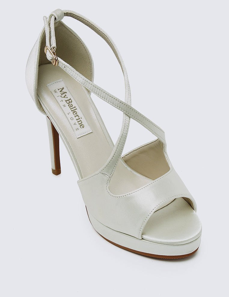 Louise Comfy Heels In IvoryShoes - myballerine