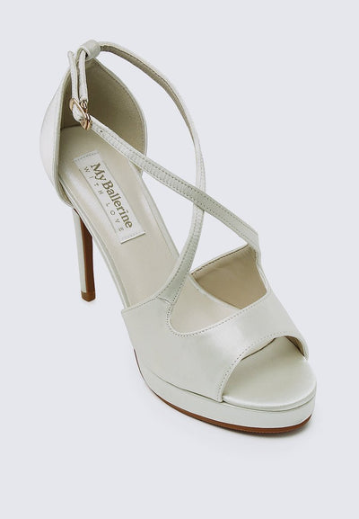 Louise Comfy Heels In IvoryShoes - myballerine