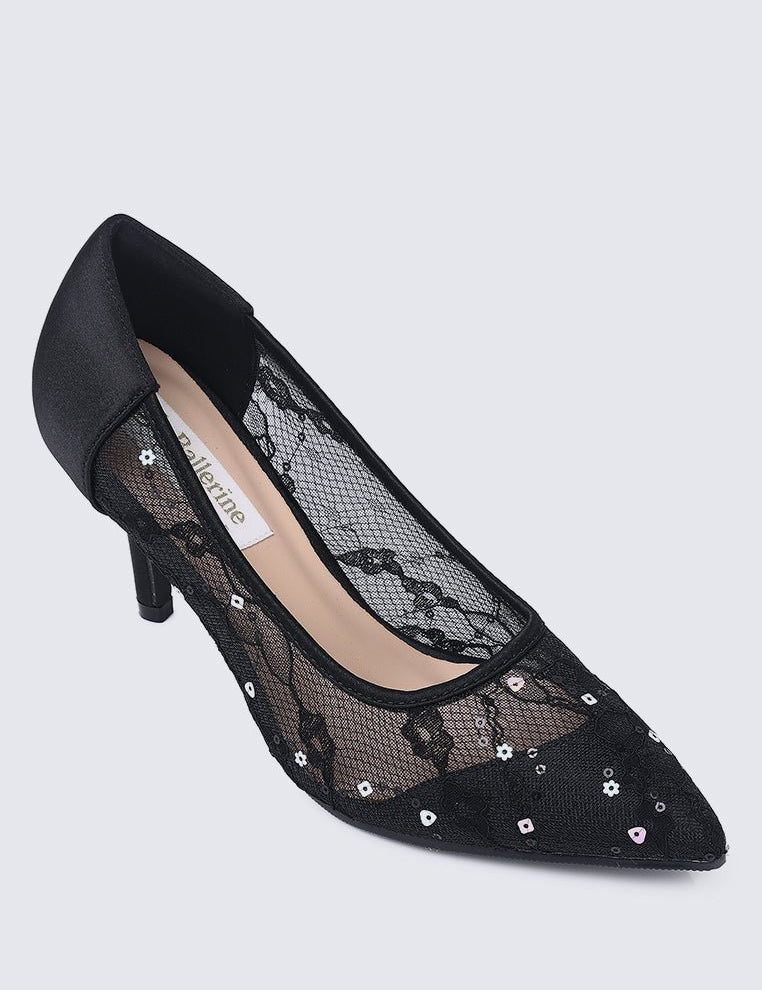 Lucie Comfy Pumps In Black - myballerine