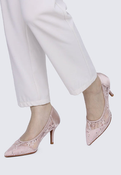 Lucie Comfy Pumps In Blush - myballerine