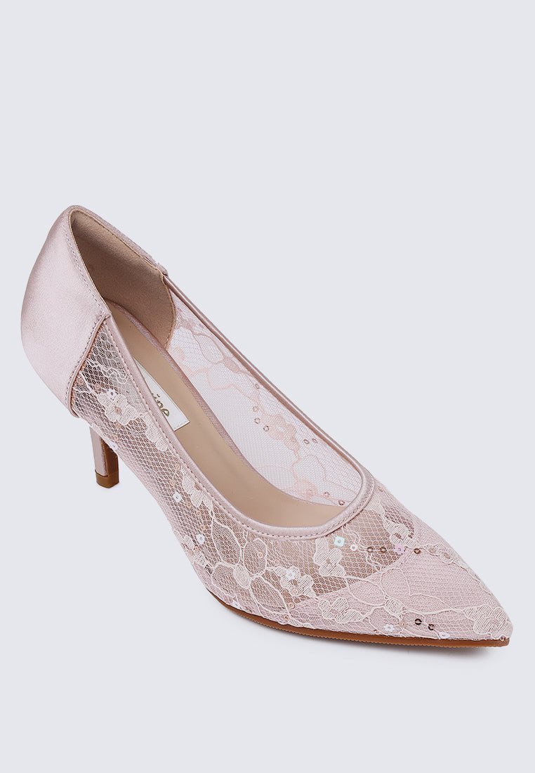 Lucie Comfy Pumps In Blush - myballerine