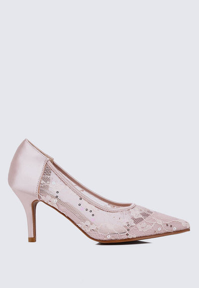 Lucie Comfy Pumps In Blush - myballerine