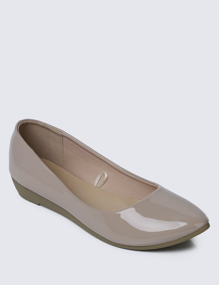 Lunna Comfy Ballerina In AlmondShoes - myballerine