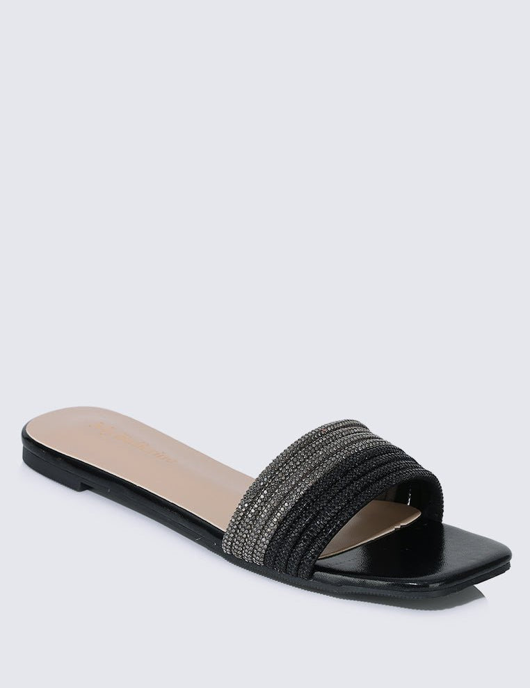 Luz Comfy Sandals In BlackShoes - myballerine