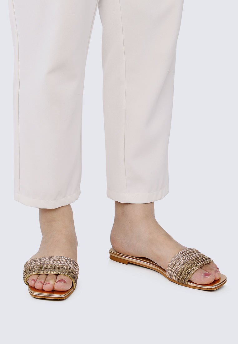 Luz Comfy Sandals In Rose GoldShoes - myballerine