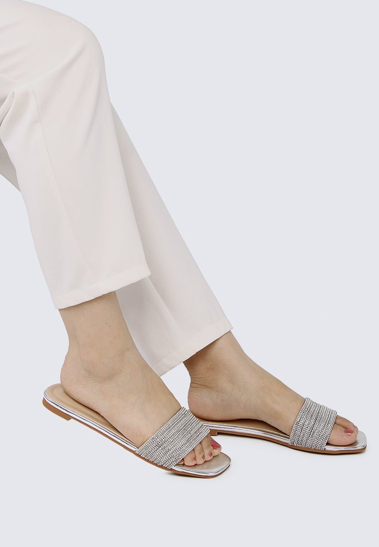 Luz Comfy Sandals In SilverShoes - myballerine