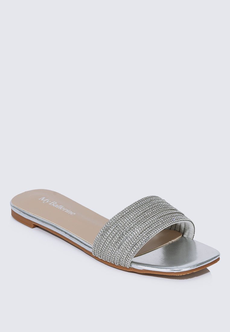 Luz Comfy Sandals In SilverShoes - myballerine