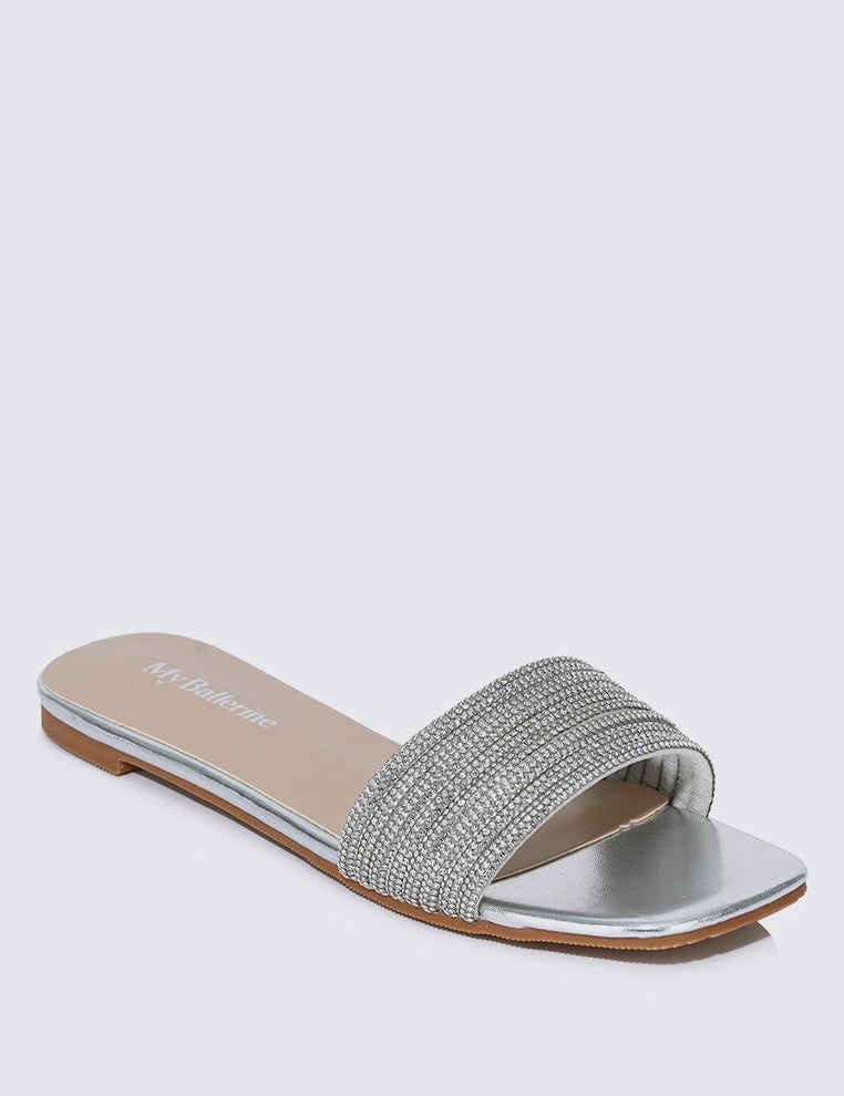 Luz Comfy Sandals In SilverShoes - myballerine