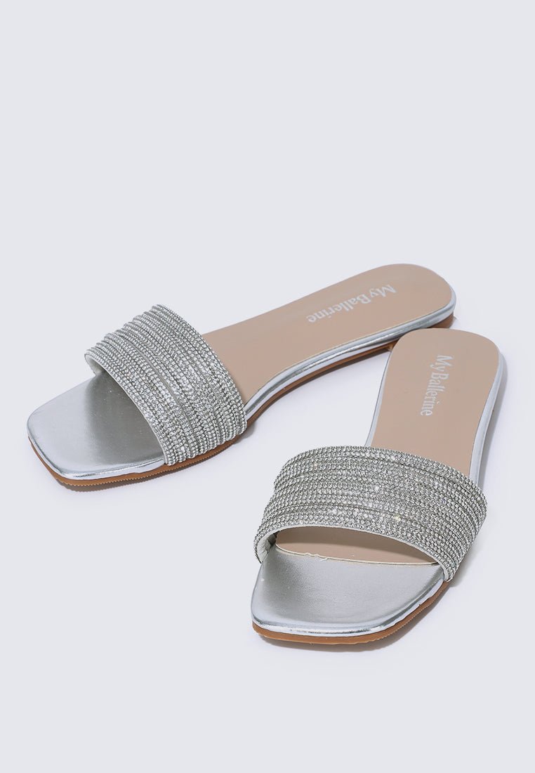 Luz Comfy Sandals In SilverShoes - myballerine