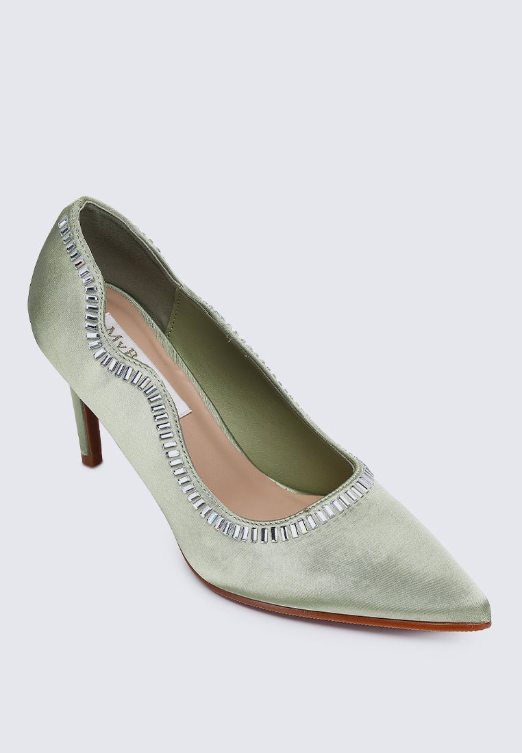 Lydia Comfy Pumps In GreenShoes - myballerine