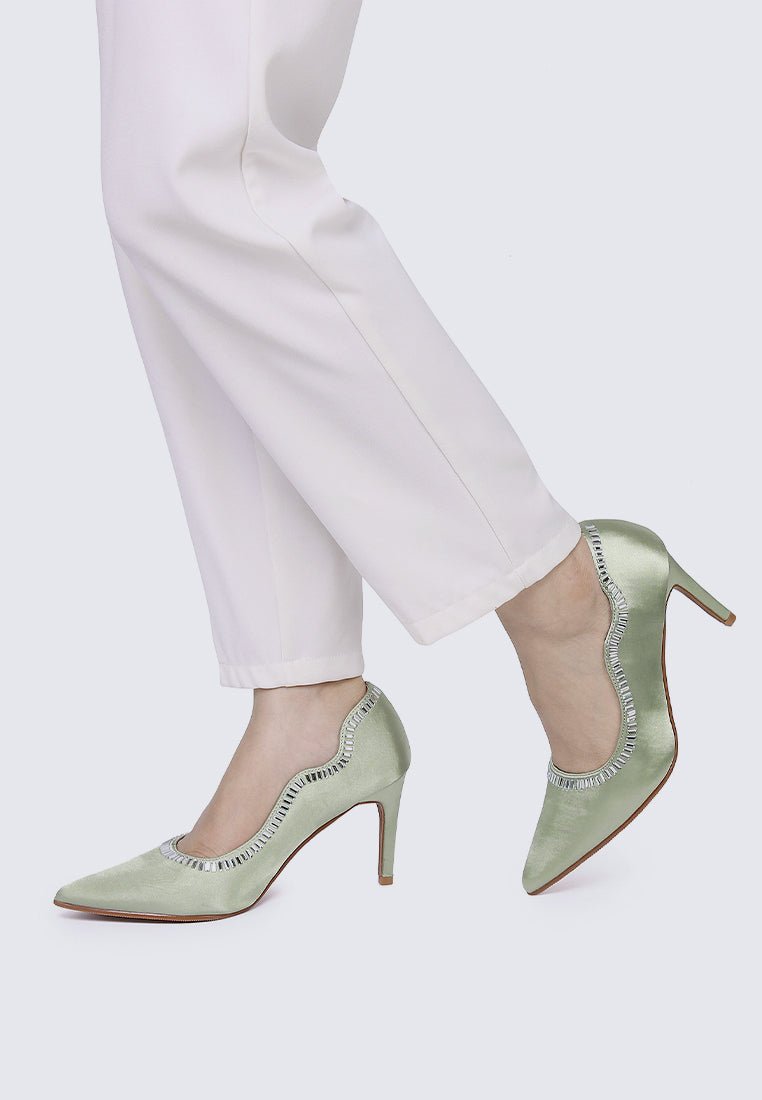 Lydia Comfy Pumps In GreenShoes - myballerine