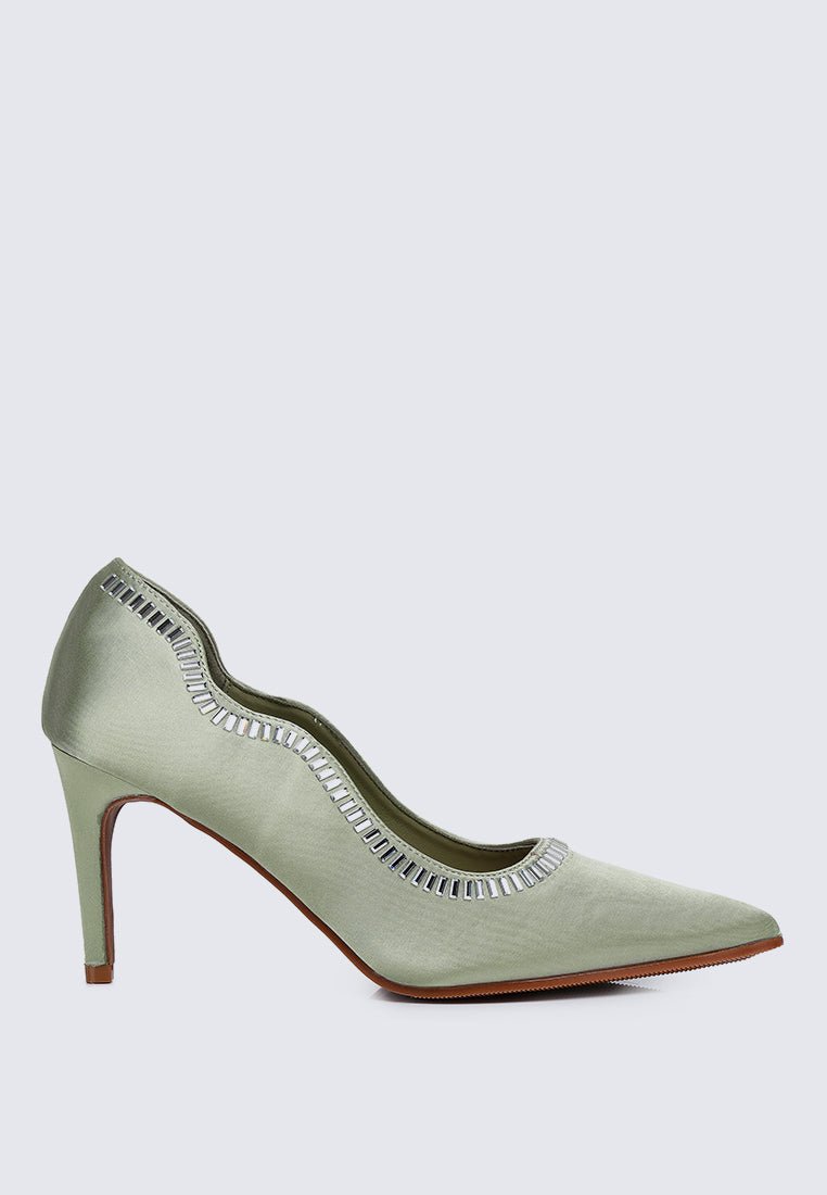 Lydia Comfy Pumps In GreenShoes - myballerine