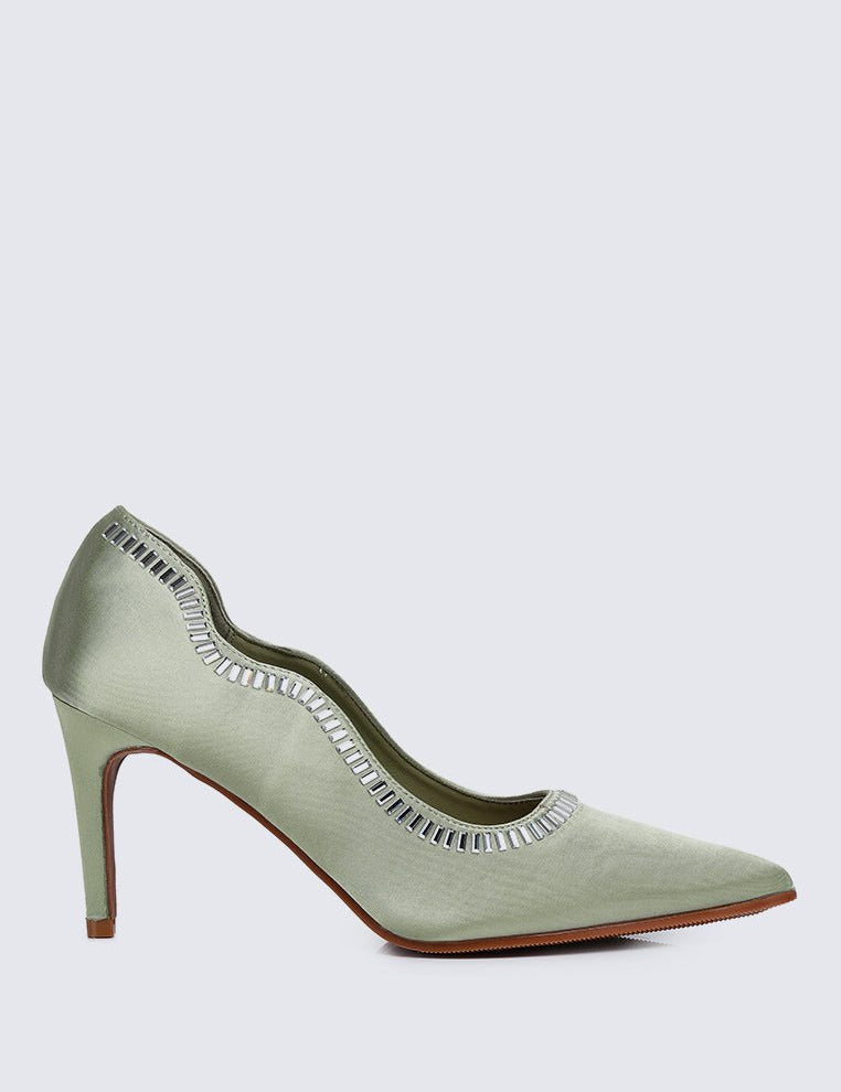 Lydia Comfy Pumps In GreenShoes - myballerine