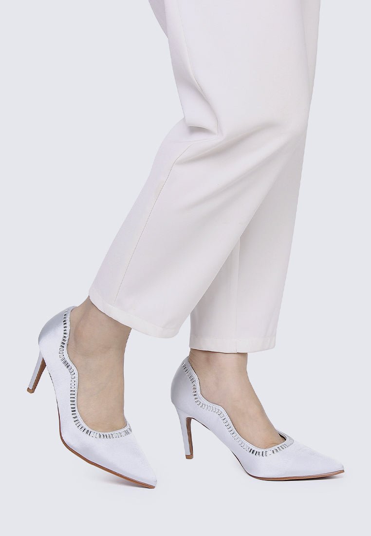 Lydia Comfy Pumps In SilverShoes - myballerine