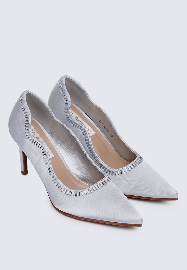 Lydia Comfy Pumps In SilverShoes - myballerine