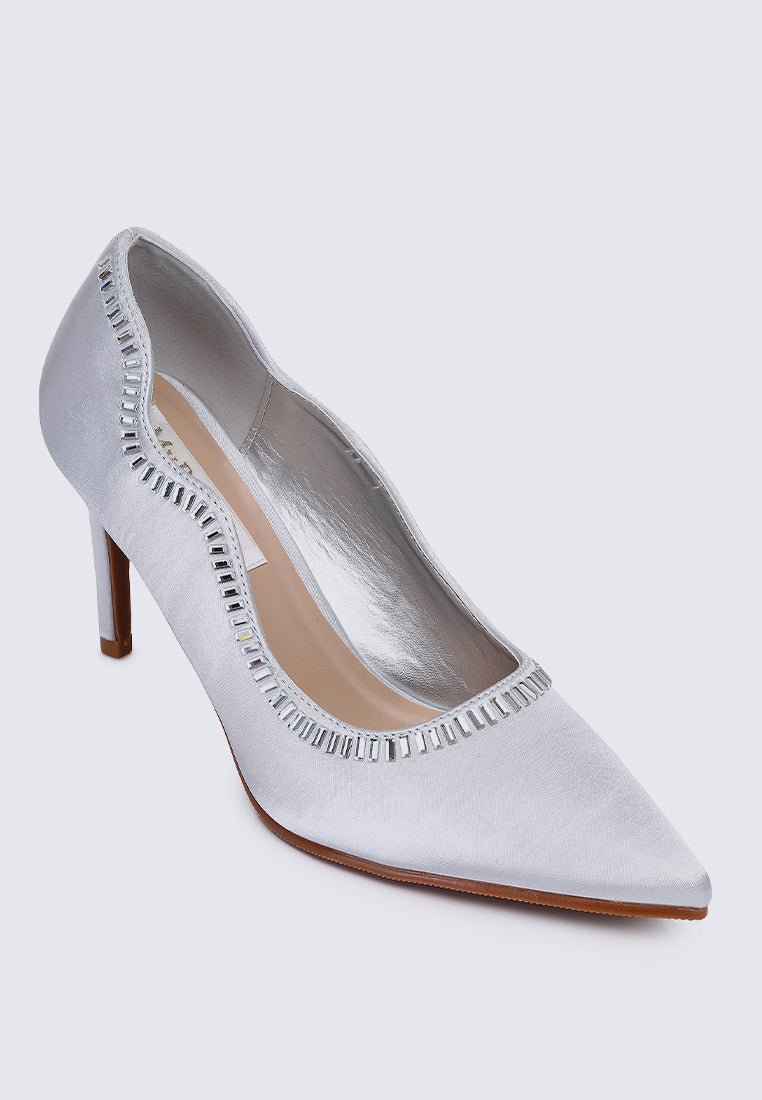 Lydia Comfy Pumps In SilverShoes - myballerine