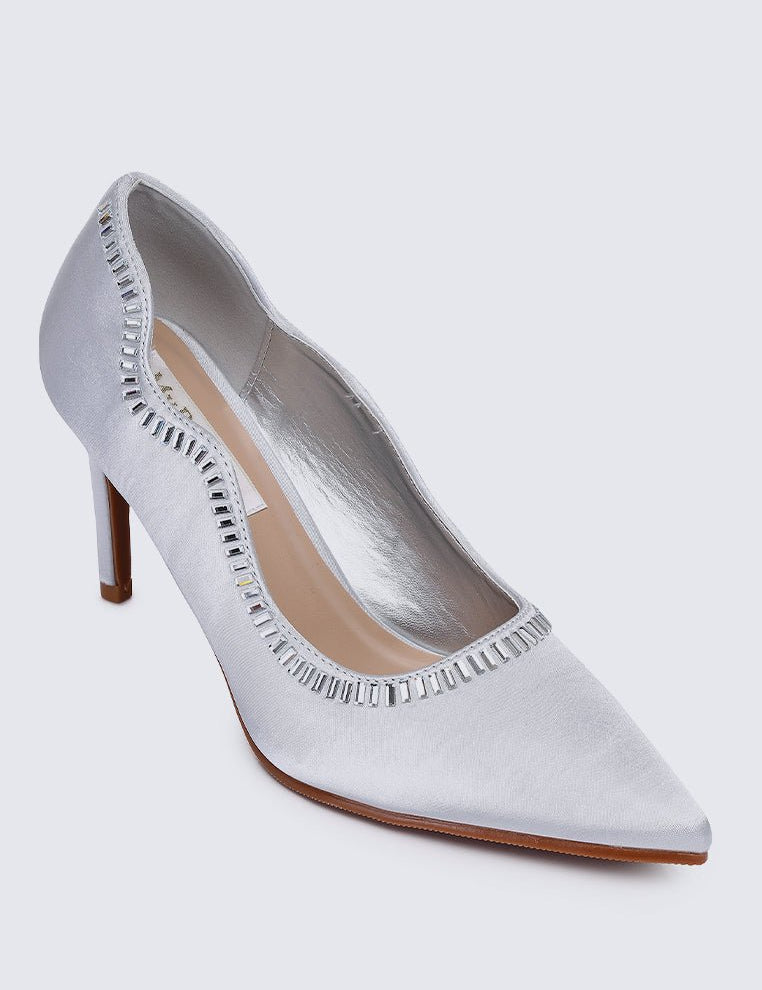 Lydia Comfy Pumps In SilverShoes - myballerine