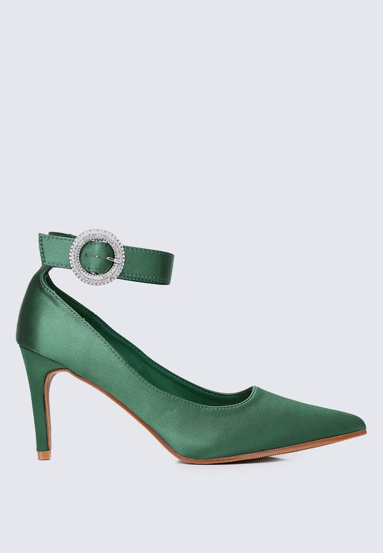 Lyla Comfy Pumps In GreenShoes - myballerine