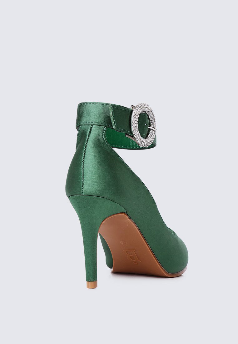 Lyla Comfy Pumps In GreenShoes - myballerine