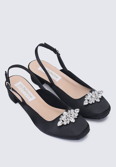 Maeve Comfy Heels In Black - myballerine