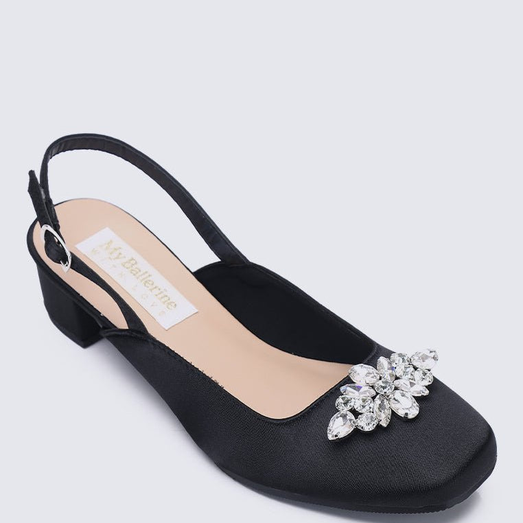 Maeve Comfy Heels In Black - myballerine