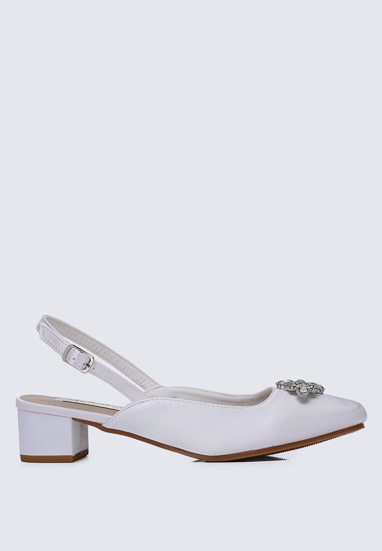 Maeve Comfy Heels In Ivory - myballerine