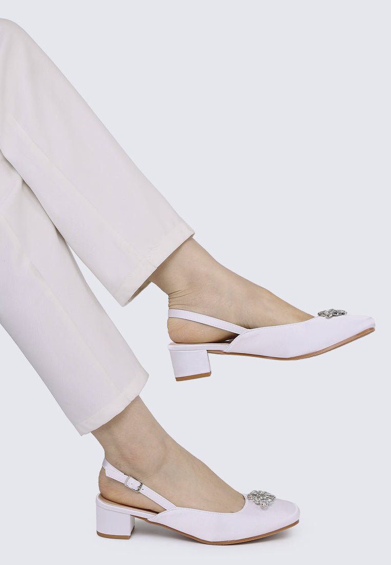 Maeve Comfy Heels In Ivory - myballerine