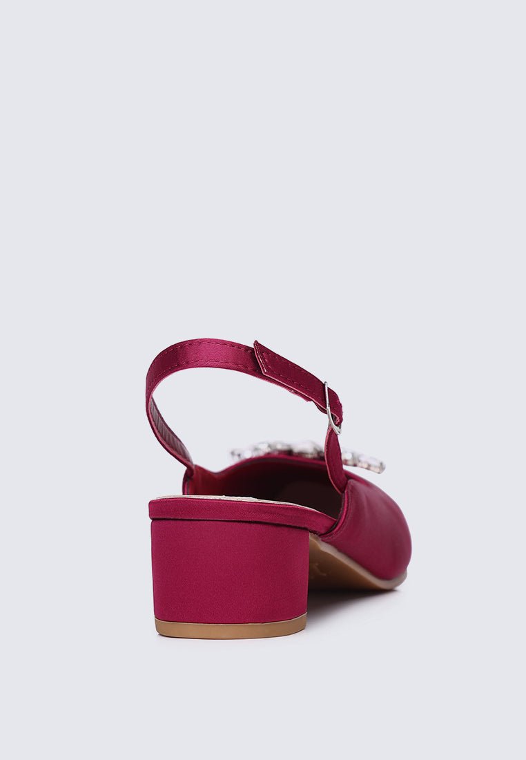 Maeve Comfy Heels In Maroon - myballerine