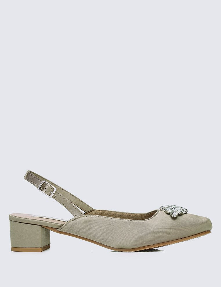 Maeve Comfy Heels In Taupe - myballerine