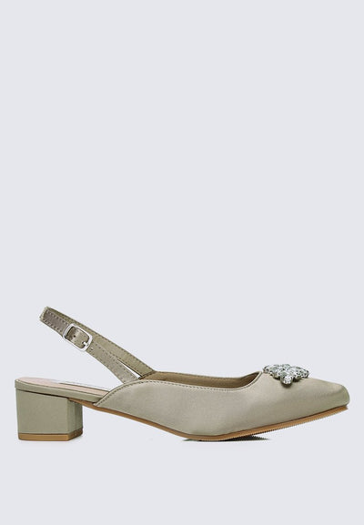 Maeve Comfy Heels In Taupe - myballerine