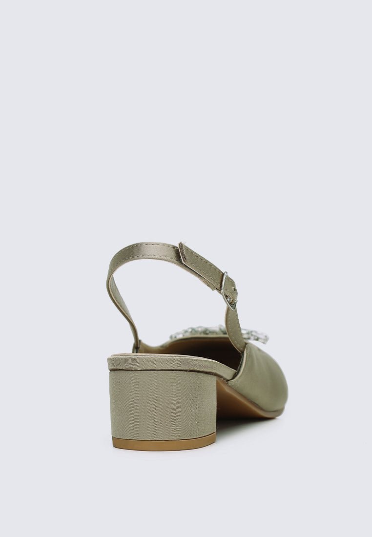 Maeve Comfy Heels In Taupe - myballerine