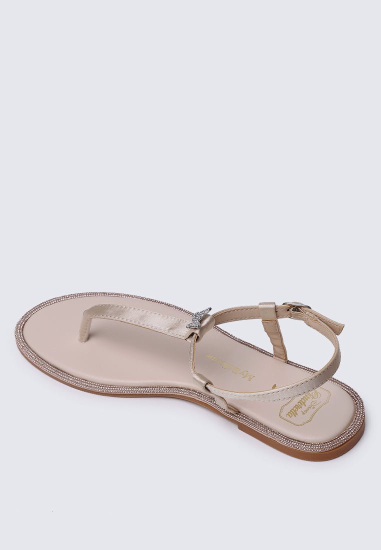 Magic Nightingale Comfy Sandals In ChampagneShoes - myballerine