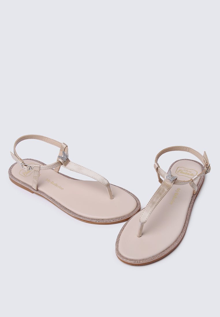 Magic Nightingale Comfy Sandals In ChampagneShoes - myballerine