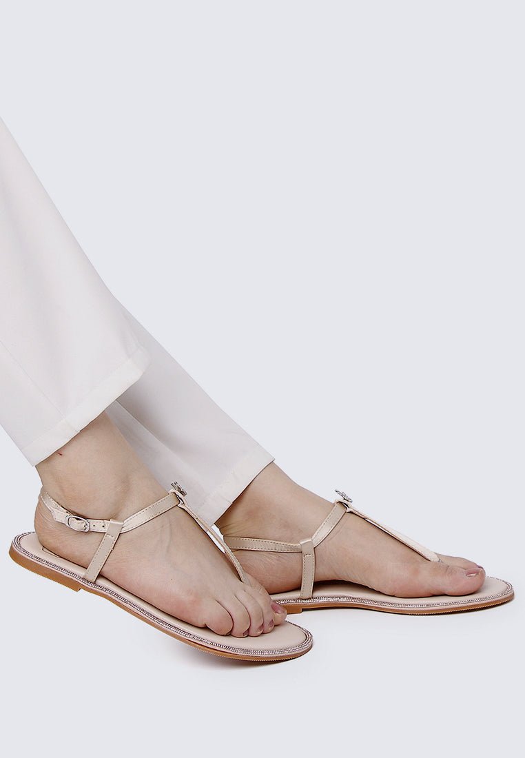 Magic Nightingale Comfy Sandals In ChampagneShoes - myballerine