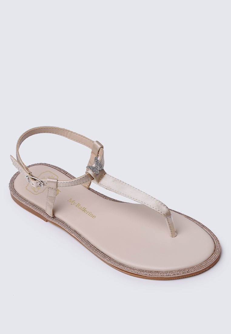 Magic Nightingale Comfy Sandals In ChampagneShoes - myballerine